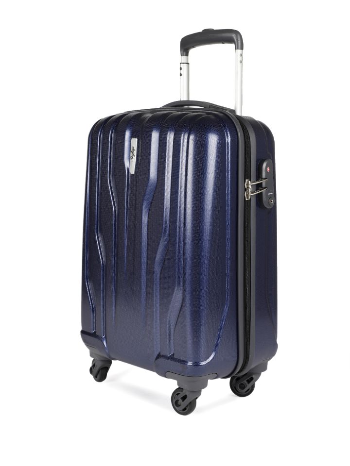 Buy Skybags Unisex Blue MARSHAL STROLLY 55 360 Cabin Trolley