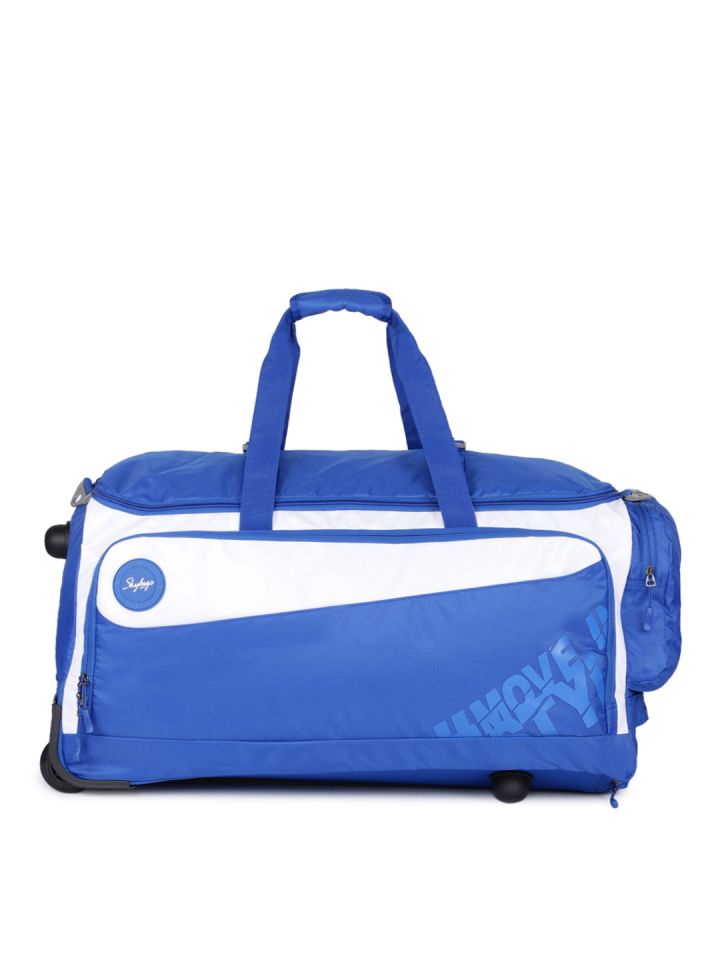Skybags blue new arrivals and white trolley