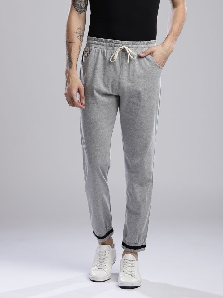 slim grey joggers