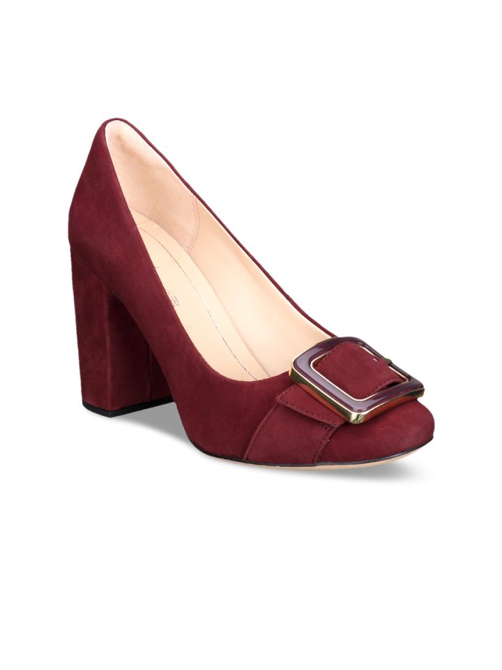 clarks red heels