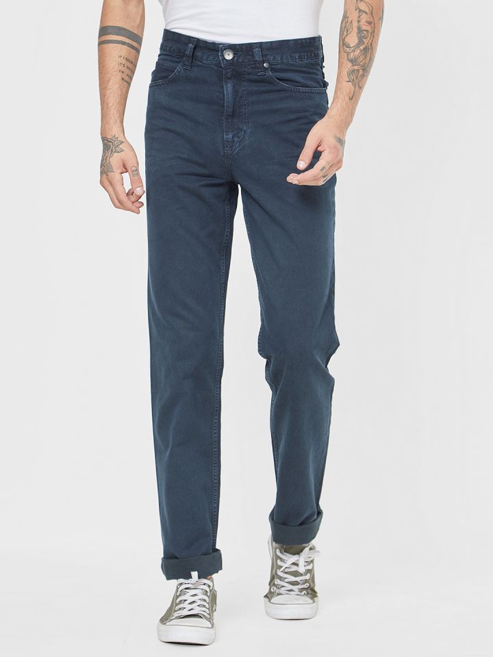 Killer Men Green Regular Fit Mid Rise Clean Look Jeans
