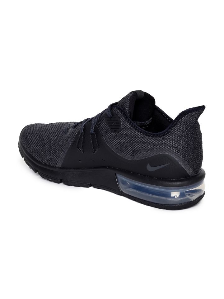 Buy Nike Men Black AIR MAX SEQUENT 3 Running Shoes Sports Shoes
