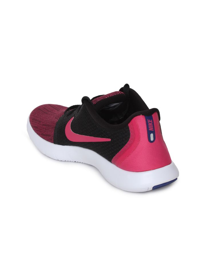 Nike Women Pink Black Colourblocked Flex Contact 2 Running Shoes