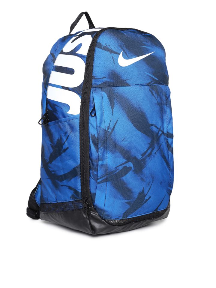 Buy Nike Unisex Blue Black Brand Logo Backpack Backpacks for