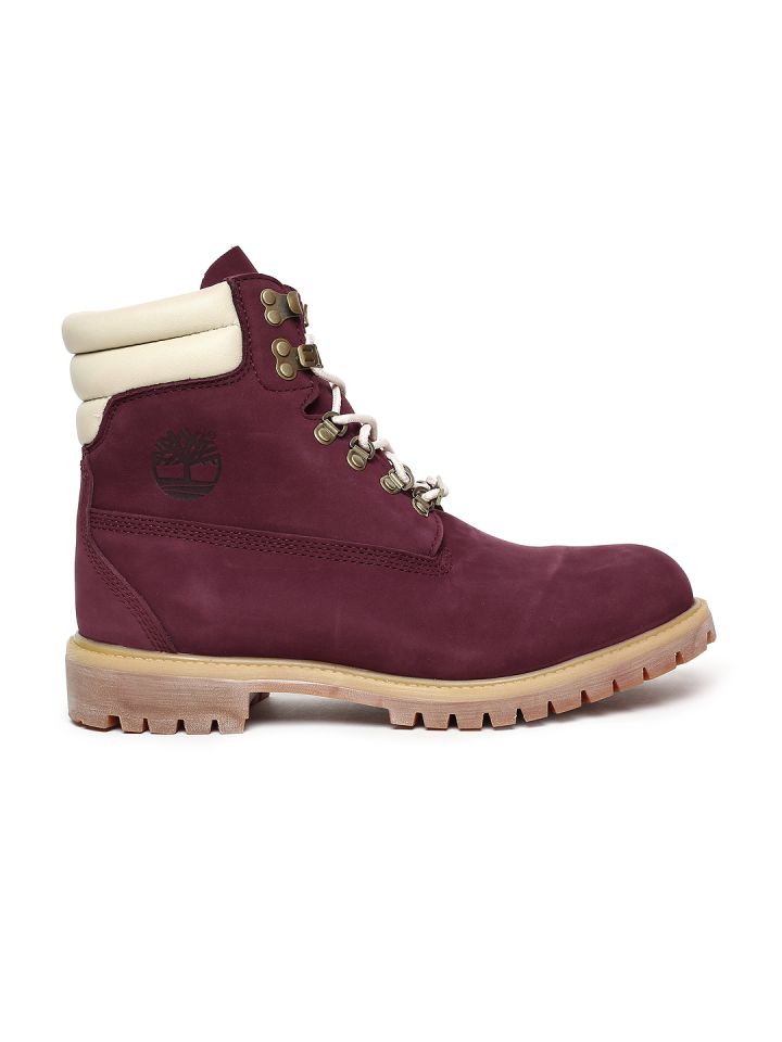 Timberland boots hotsell maroon