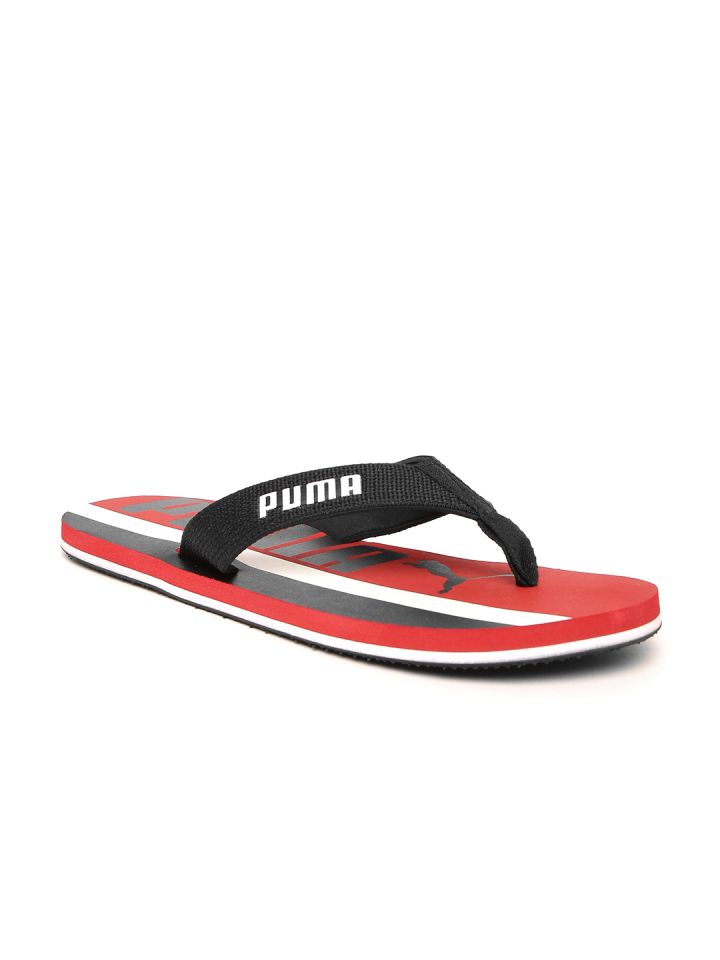 Puma red slippers deals