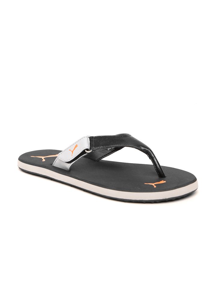 Puma Men Black Breeze 3 Thong Flip Flops