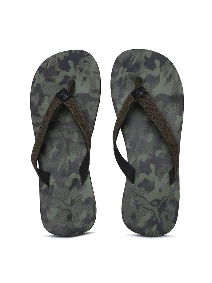 puma flip flops camouflage