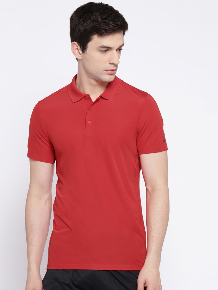 Reebok Men's Polo Shirt - Red - XXL