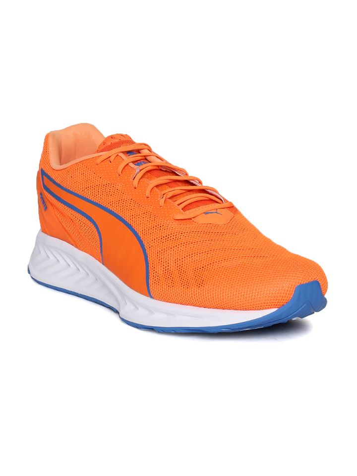 orange running sneakers
