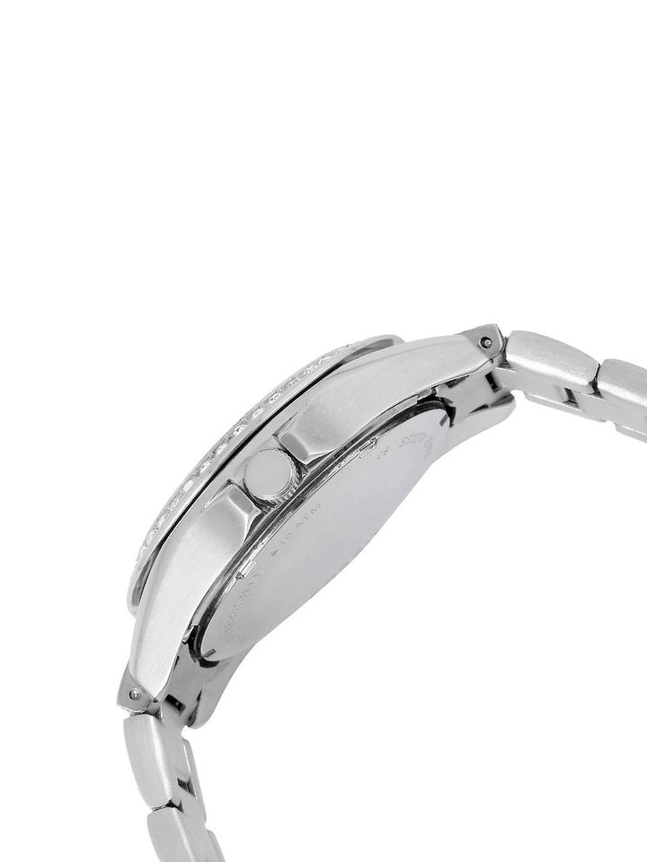 Fossil Women Silver Toned Dial Watch 