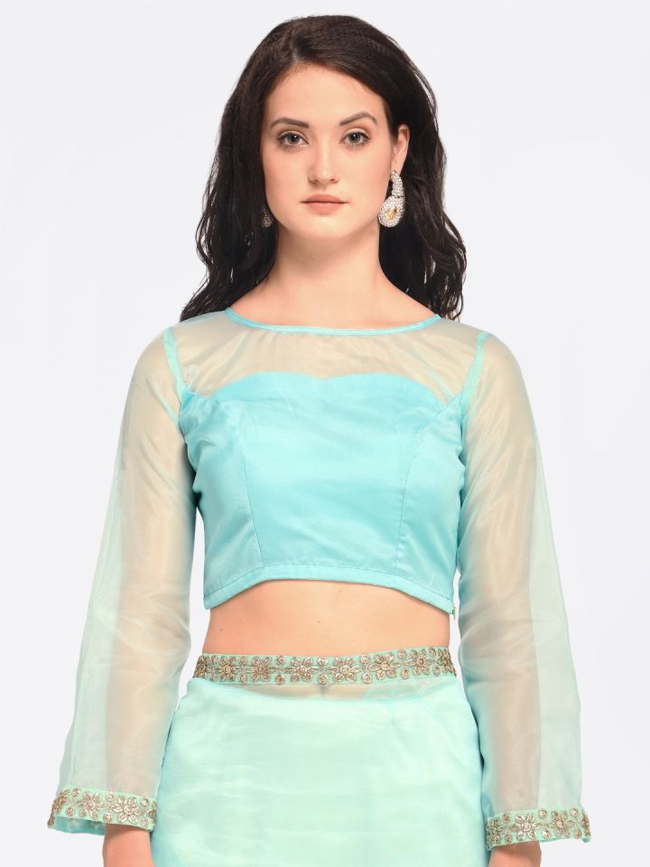 Organza store saree myntra
