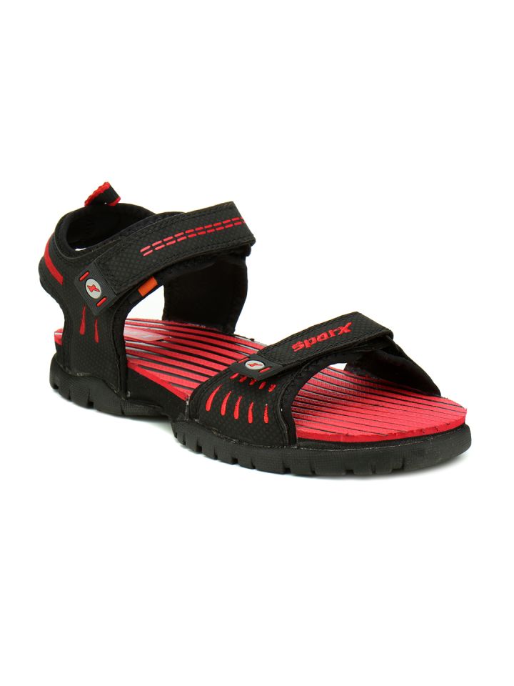 sparx sandal red black