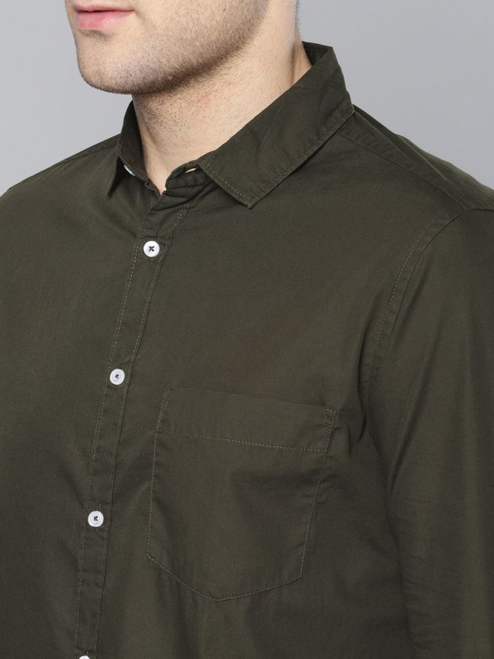 Buy Green Shirts for Men by DENNISLINGO PREMIUM ATTIRE Online