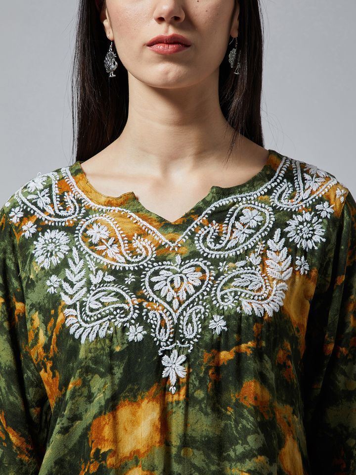 Myntra chikankari kurti Clearance