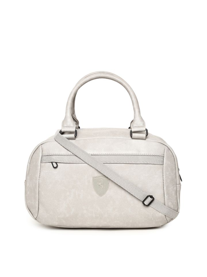 Puma Grey Solid Handheld Bag