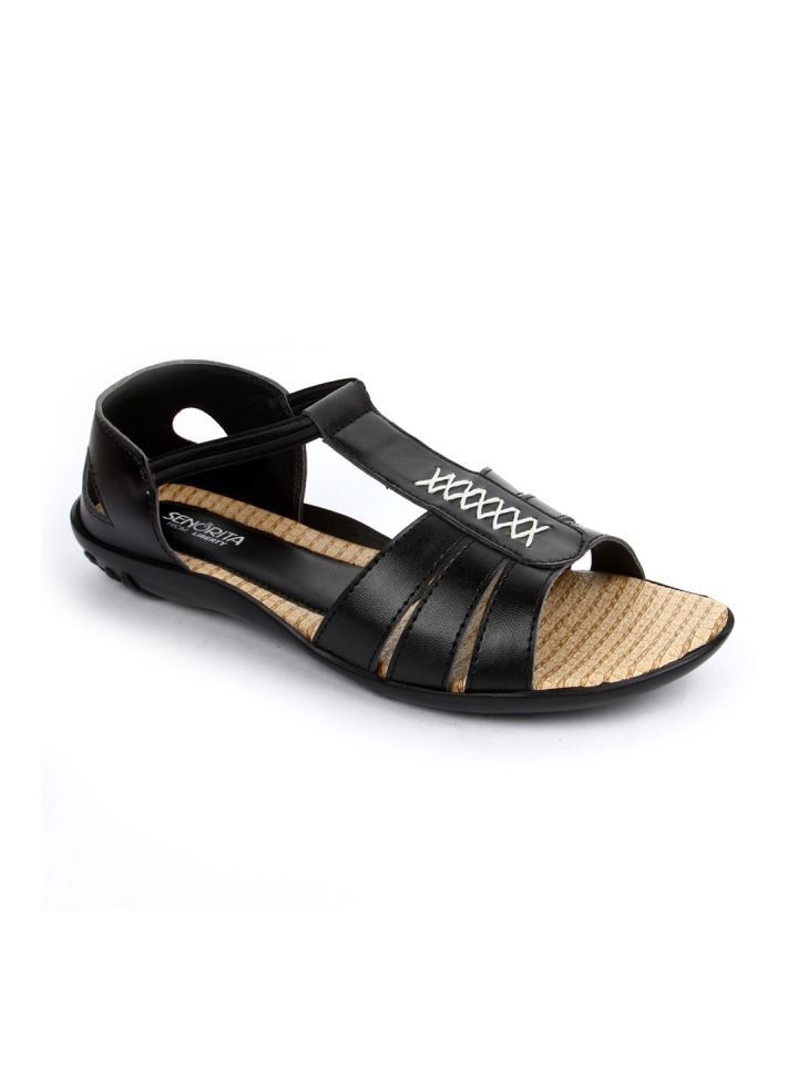 Buy Liberty Women Black Fisherman Sandals Sandals for Women
