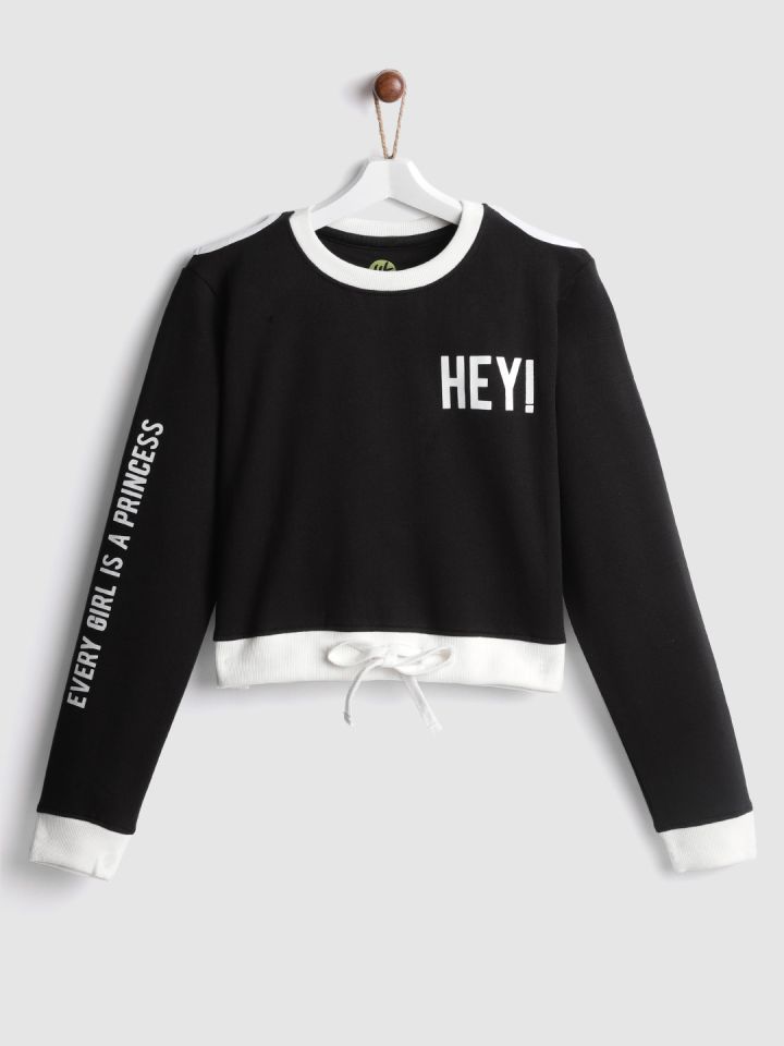 Girls crop sweatshirts cheap