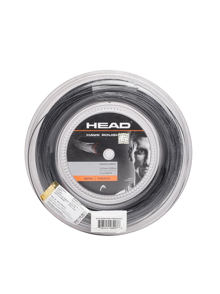 Buy Head Hawk Rough Black Tennis String Reel - Sports Accessories for  Unisex 6770794