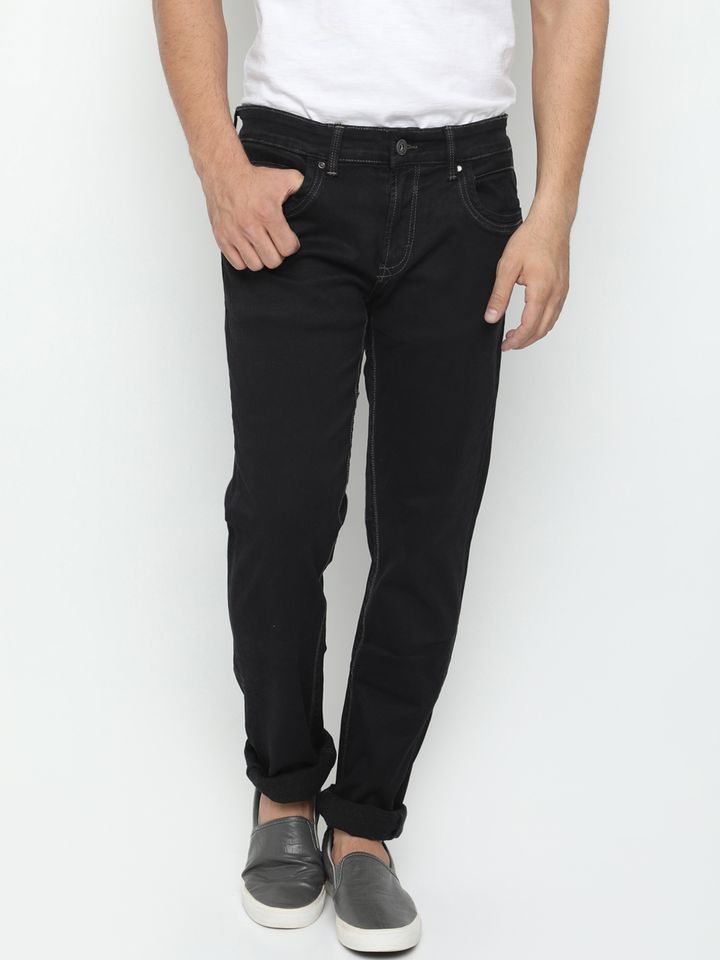 Buy TRIGGER Men Black Slim Fit Low Rise 