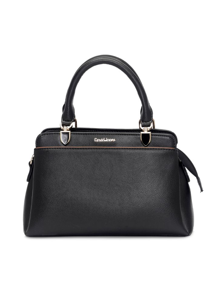 Buy David Jones Women Black Hand-held Bag BLACK-3 Online @ Best Price in  India