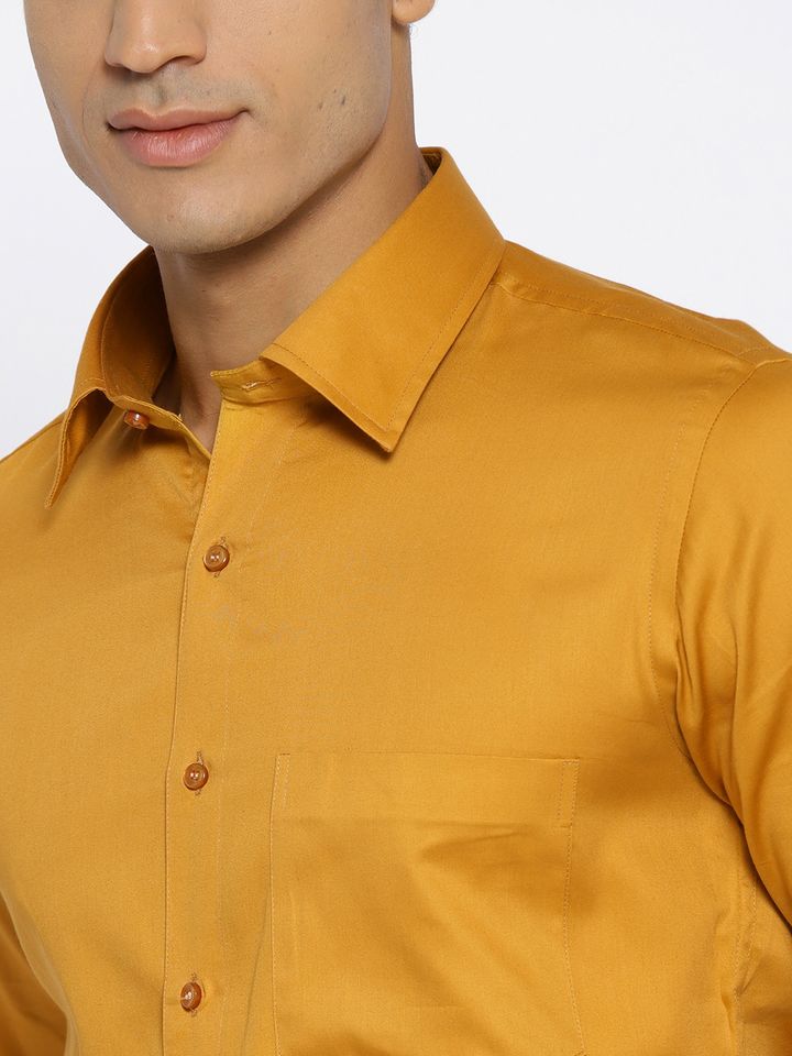 Mustard mens dress shirt Outlet