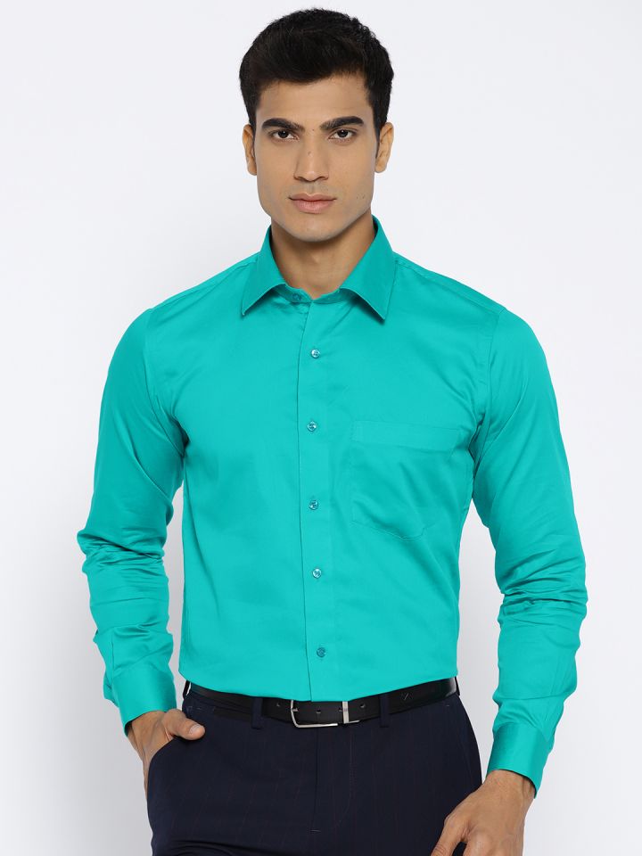 Turquoise formal shirt sales