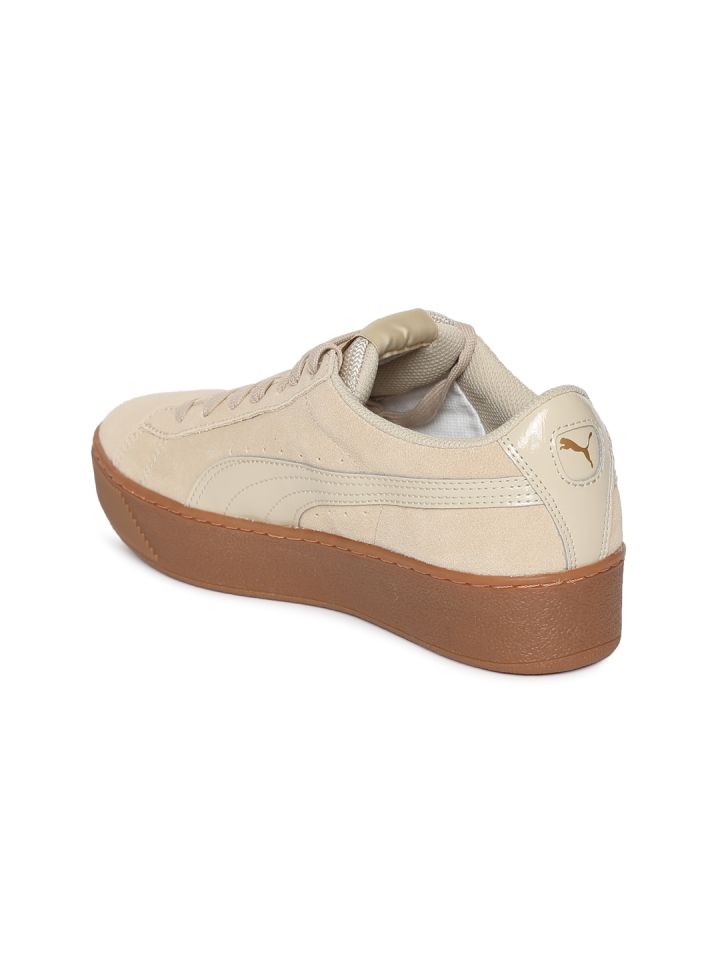 Puma basket brights yoyo women beige on sale