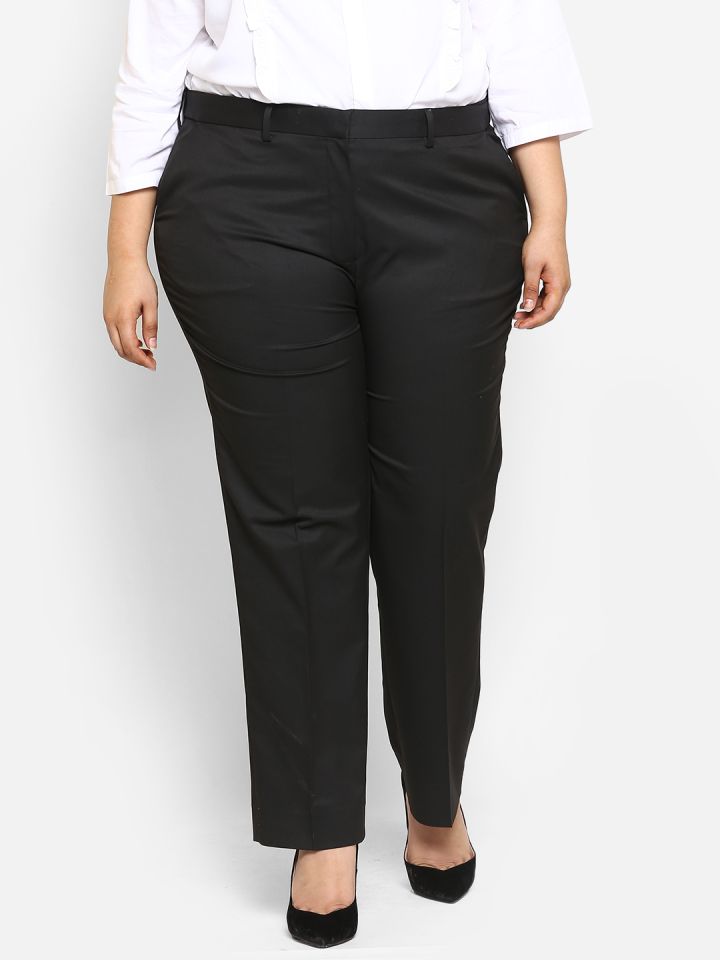 Buy Plus Size Black Formal Trouser & Plus Size Men Trousers - Apella-hangkhonggiare.com.vn