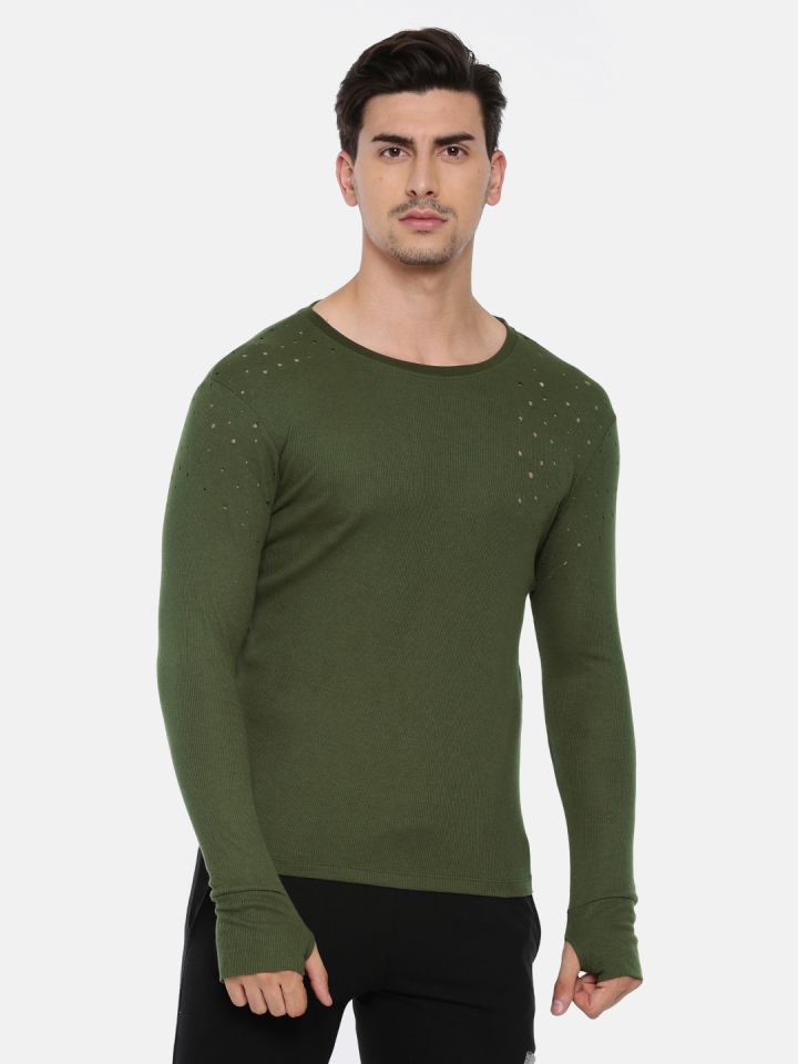 Thumb hole clearance t shirts myntra