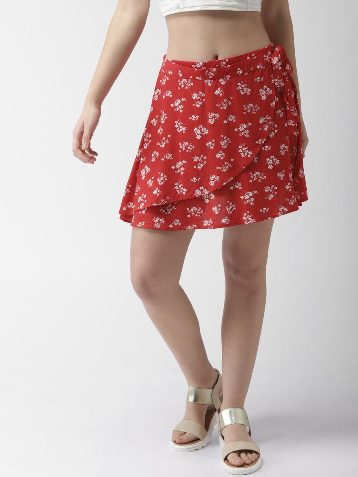 Forever 21 white wrap skirt online