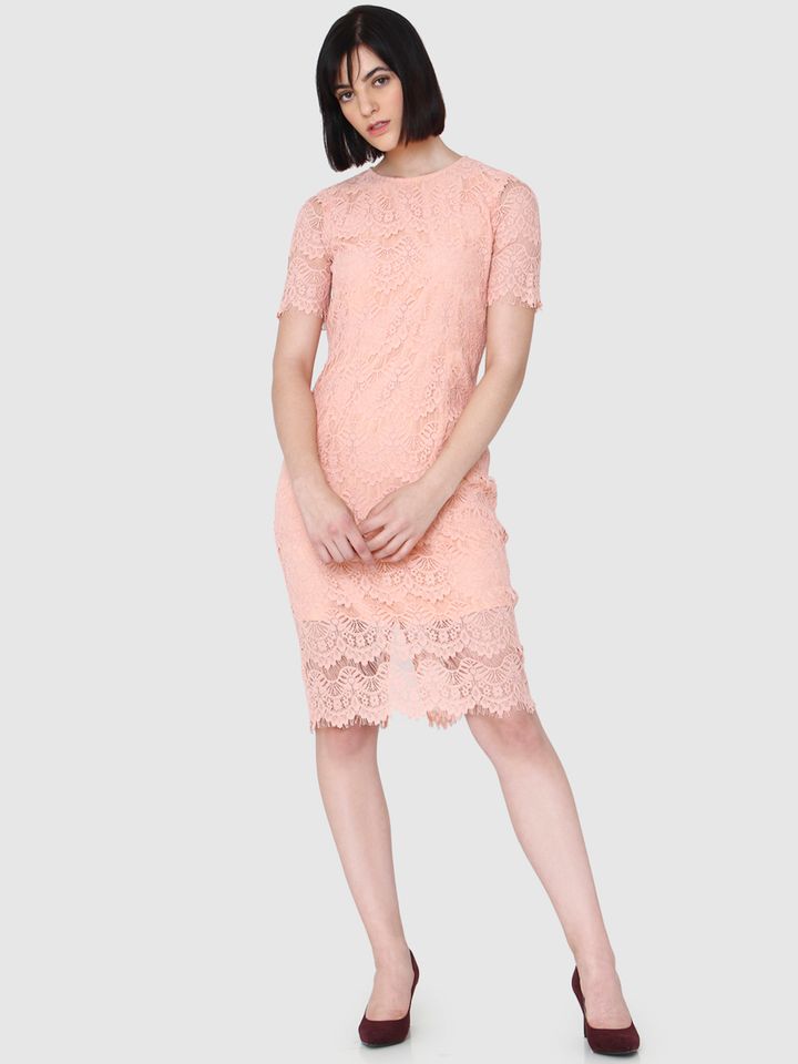 Peach sheath dress Clearance