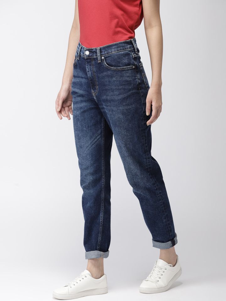 high rise jeans myntra