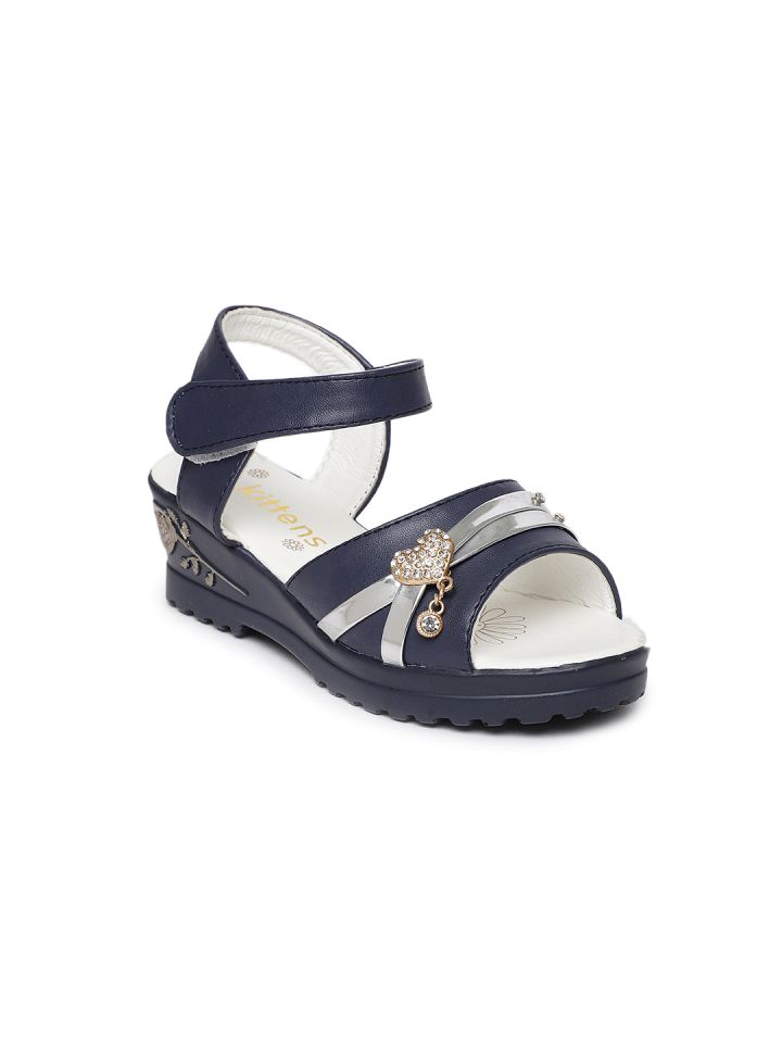 Girls navy shop blue sandals