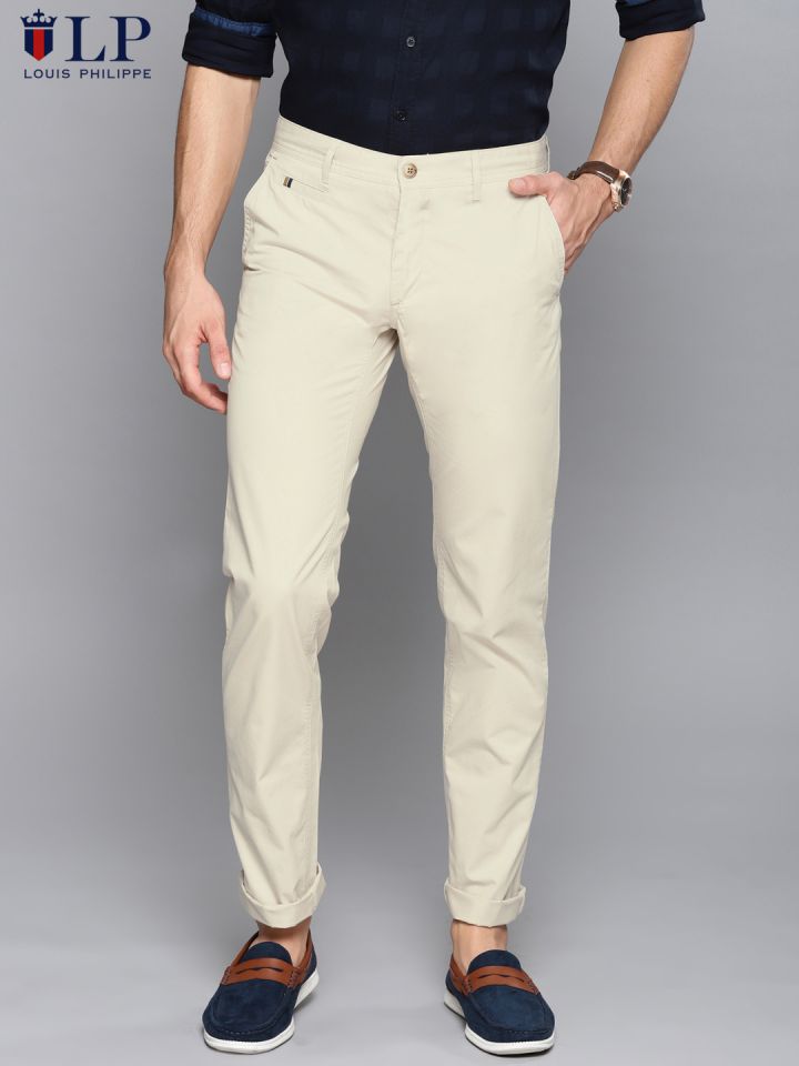50% OFF on Louis Philippe Sport Men Slim Fit Chinos Trousers on Myntra