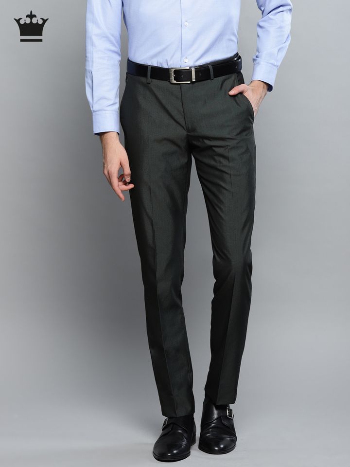 Buy Louis Philippe Men Black Slim Fit 