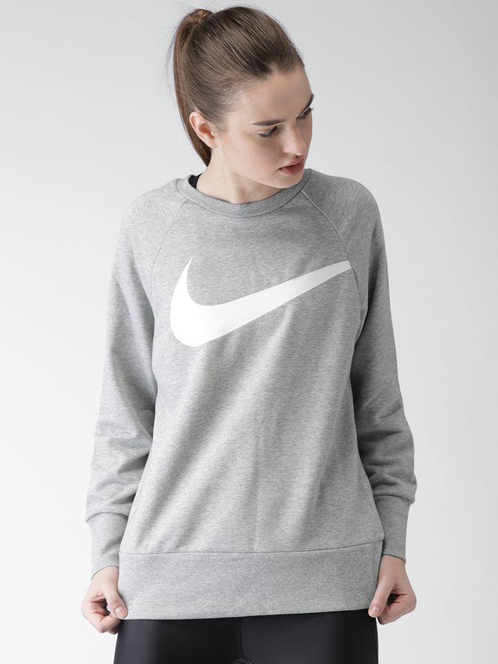 Nike dry women's swoosh crew sweatshirt store