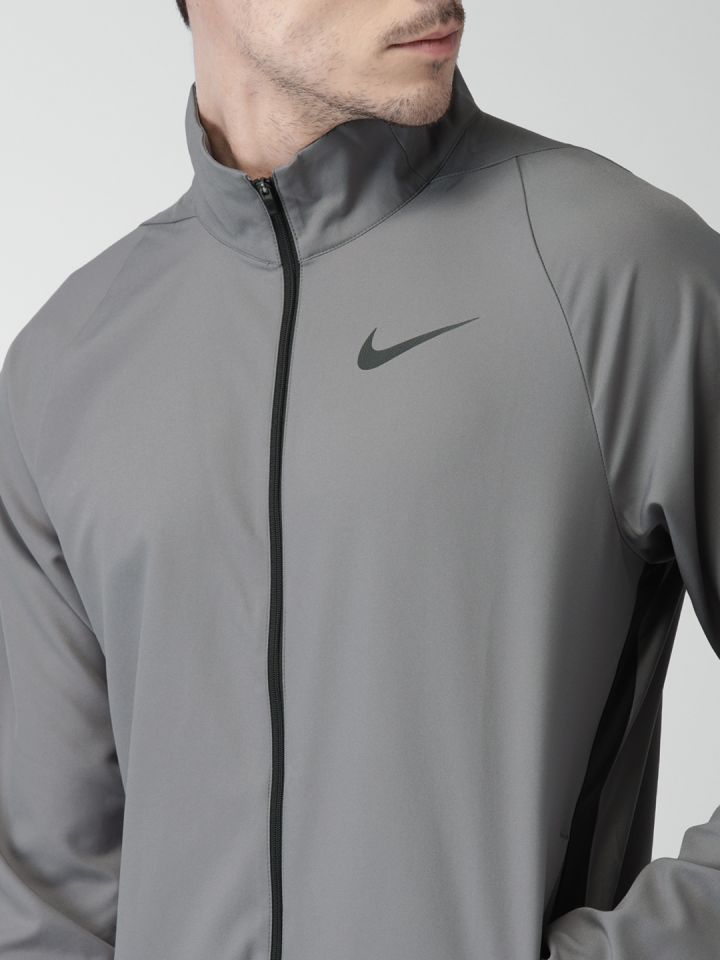 Nike dri fit jacket grey online
