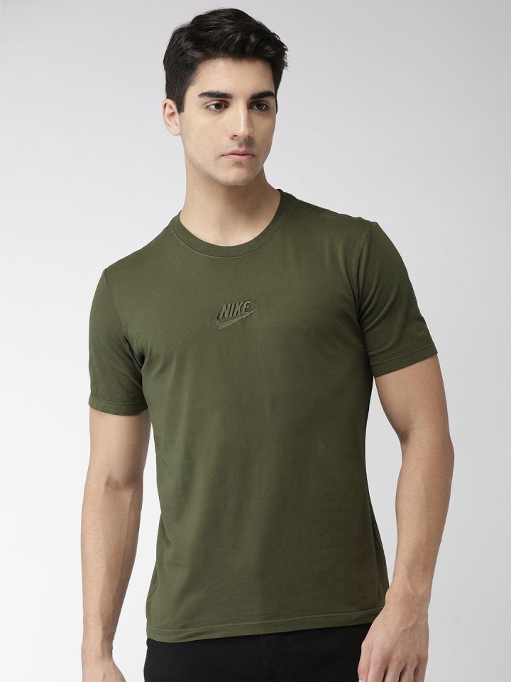 Olive green nike tee hot sale