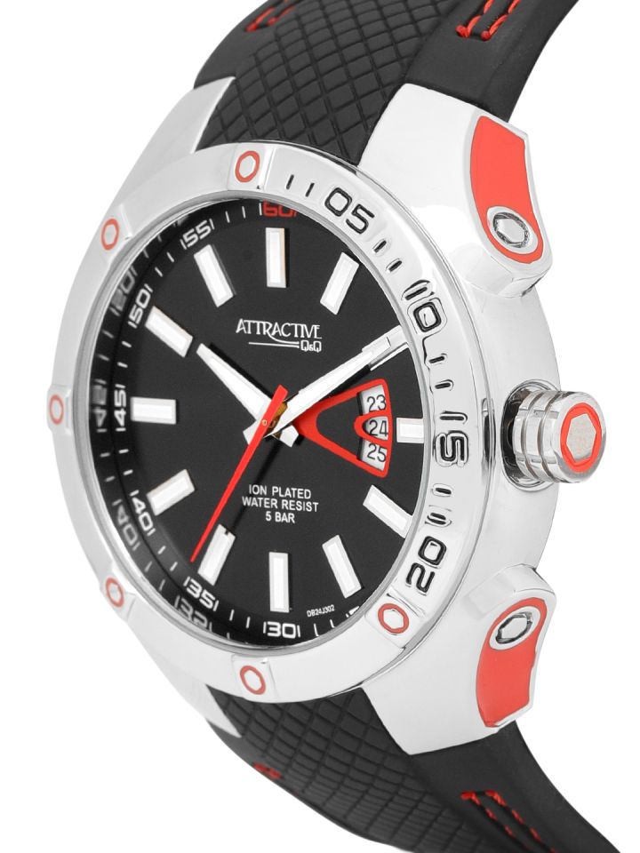 Reloj attractive q&q ion best sale plated water resist 5 bar