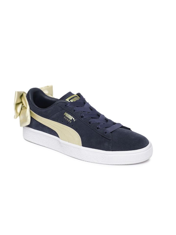 Puma suede bow blue outlet