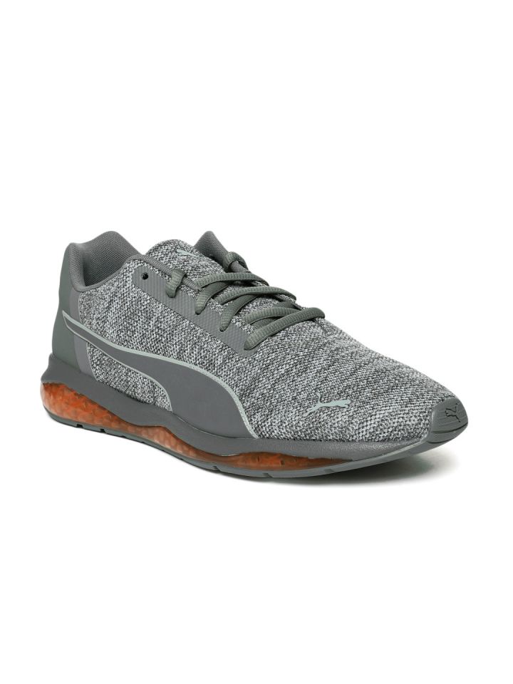 Puma Men Grey Cell Ultimate Knit Running Shoes
