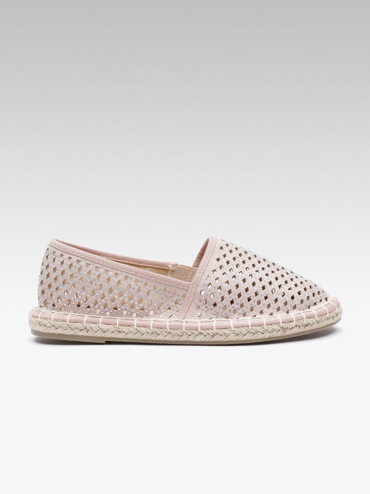 Buy DOROTHY PERKINS Women Dusty Pink Embellished Espadrilles