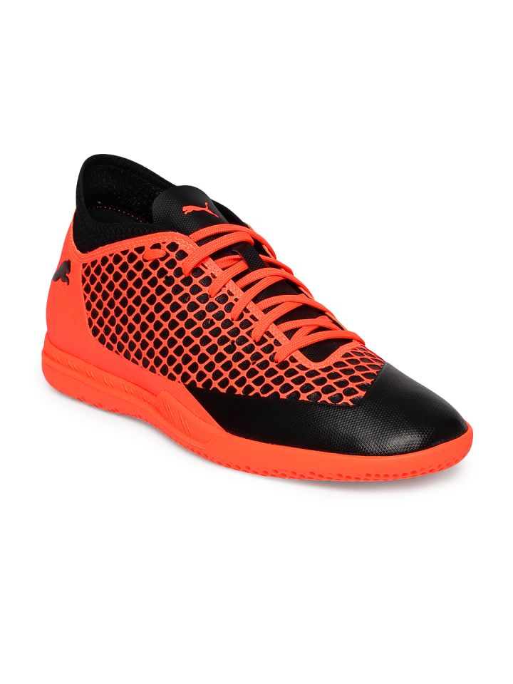 Puma Men Black Orange FUTURE 2.4 IT Football Shoes