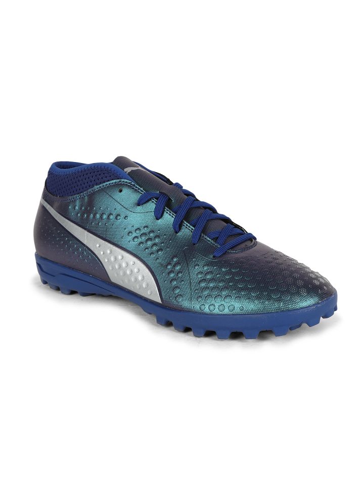 Puma Men ONE 4 Syn TT Navy Blue Football Shoes