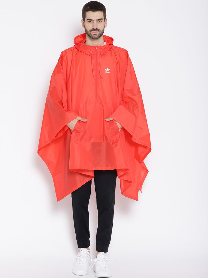 Buy ADIDAS Originals Men Coral Red TRF Rain Jacket - Rain for | Myntra