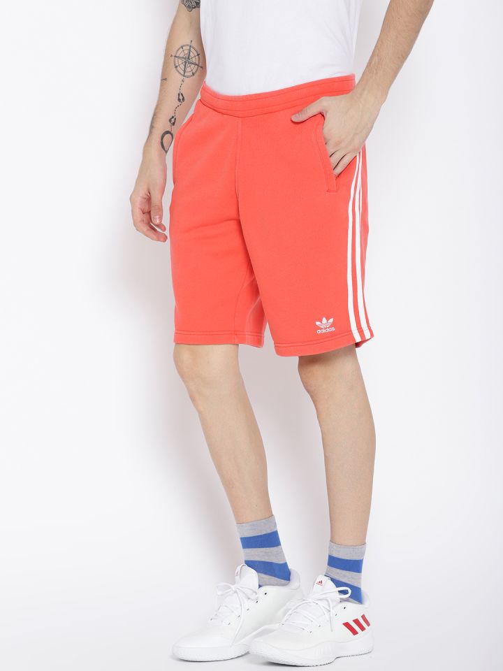 Orange adidas hot sale shorts mens