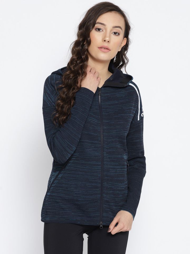 Buy Adidas Women Navy ZNE HD Parley Athletics Sweatshirt