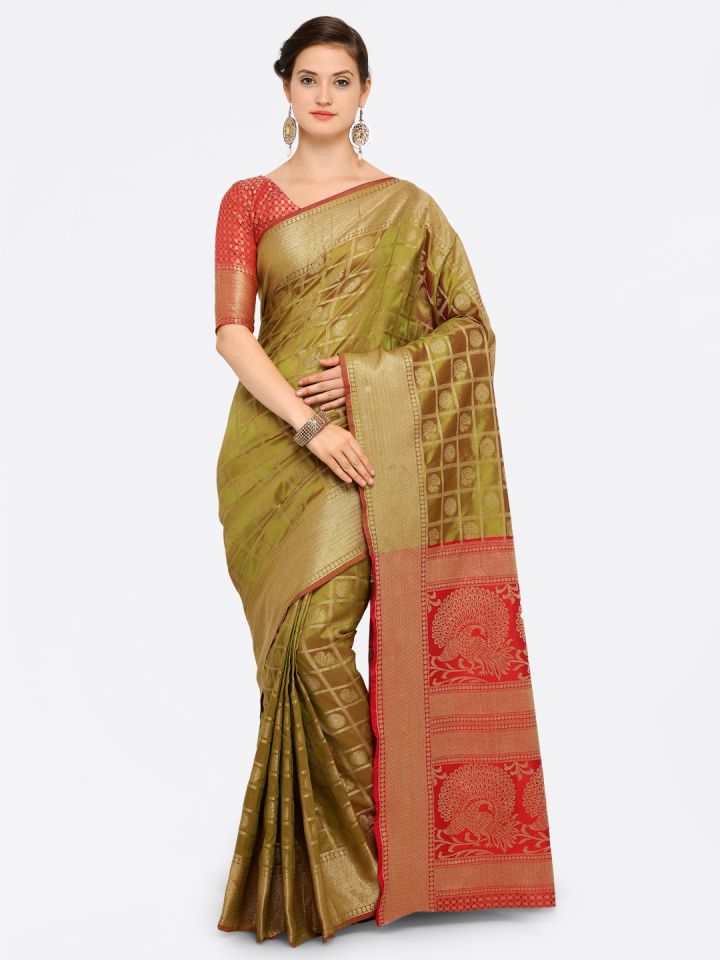 Myntra kanjivaram saree 2025