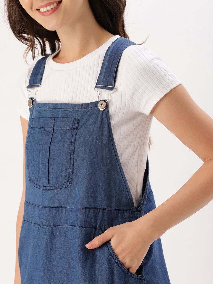 pinafore dress myntra